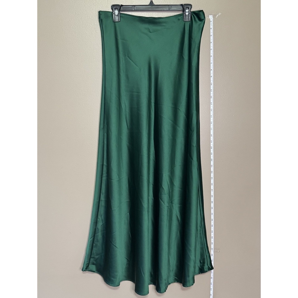 NWT Betsys Boutique Shop Emerald Green Long Slip Skirt Size XL